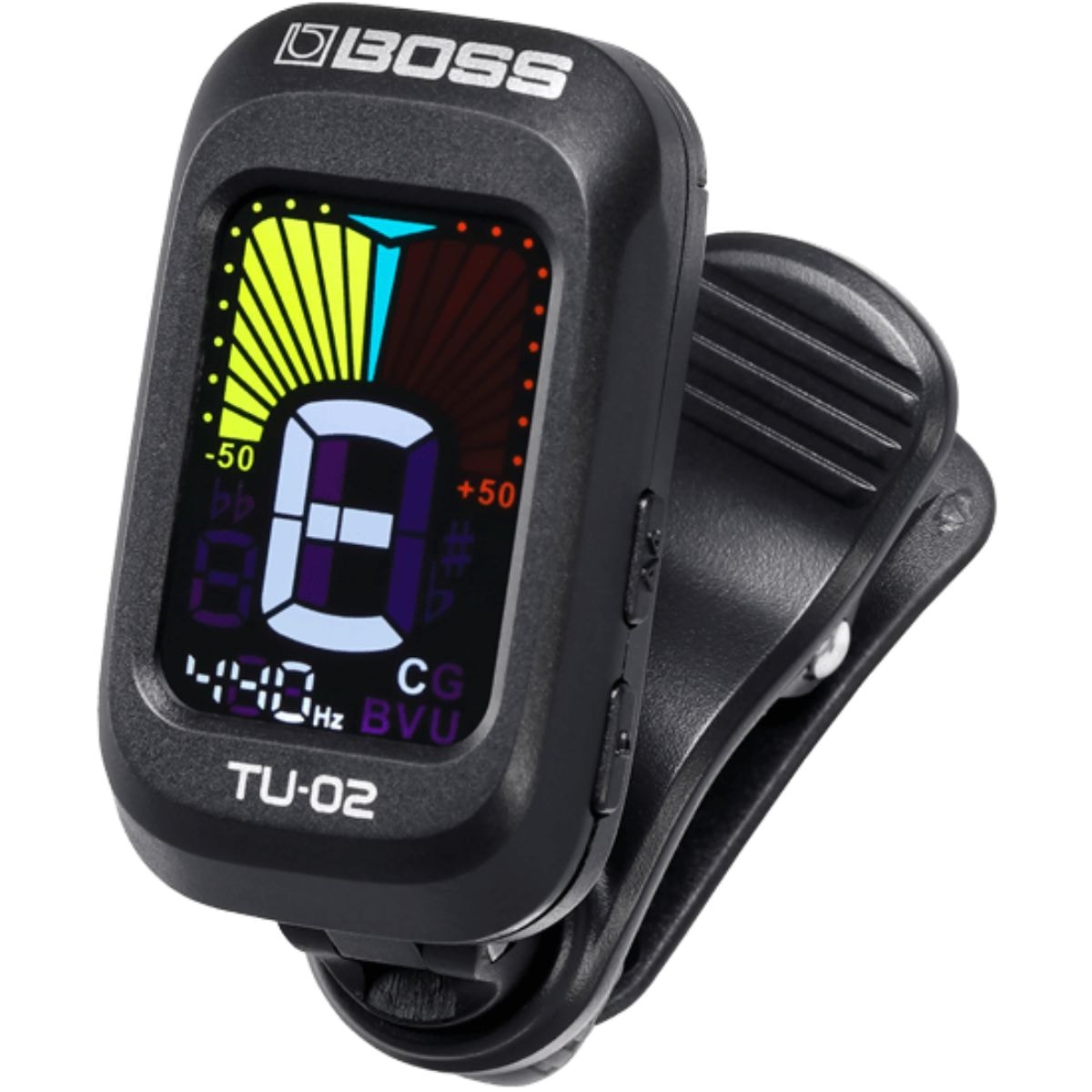 Afinador de Clipe Cromatico Boss TU-02 para Baixo Guitarra