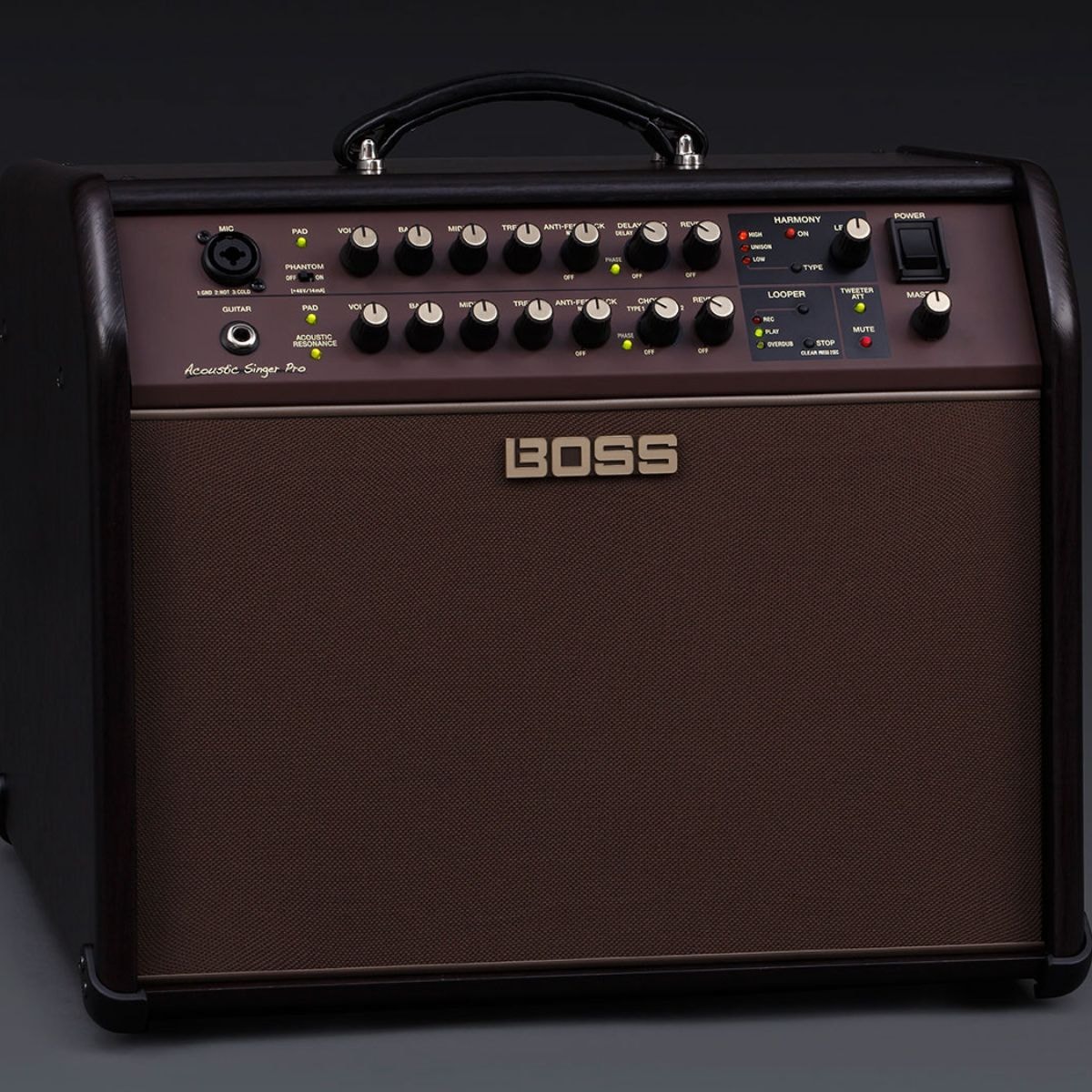 Amplificador BOSS Acoustic Singer Pro para Voz e Violão 120w Amplificador BOSS Acoustic Singer Pro para Voz e Violão 120w