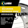 Bacurinha Repinique 15x08" Luen Vazado Pele Cristal