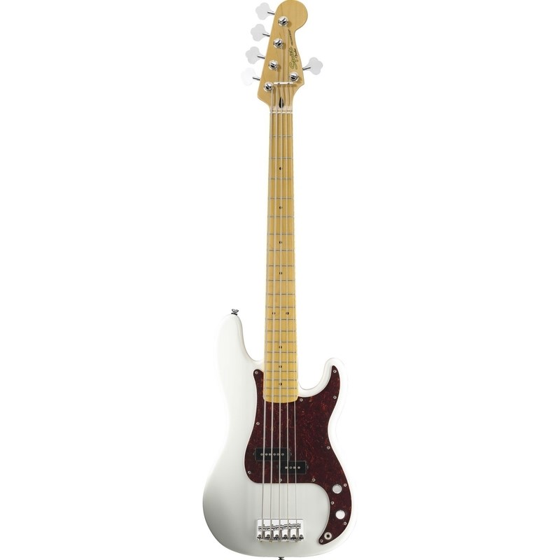 Baixo 5 Cordas Vintage Modified Precision P Bass V Squier By Fender - Branco (Olympic White) (505)