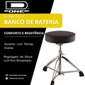 Banco Bateria Redondo Ddt2 Assento com Eixo Rosqueado