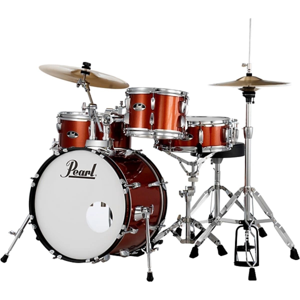 52　Vaundy/strobo+ Bateria Pearl Roadshow RS584/C com Ferragem e Banco - Burnt Orange