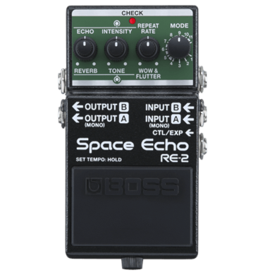 BOSS RE-2 | Space Echo pedal de delay e reverb compacto