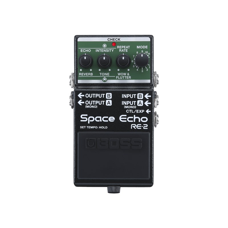 BOSS RE-2 | Space Echo pedal de delay e reverb compacto