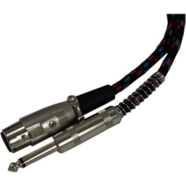 Cabo P10 Mono X Xlr 5m Nylon Pt (00353) Tblack Cabo P10 Mono X Xlr 5m Nylon Pt (00353) Tblack