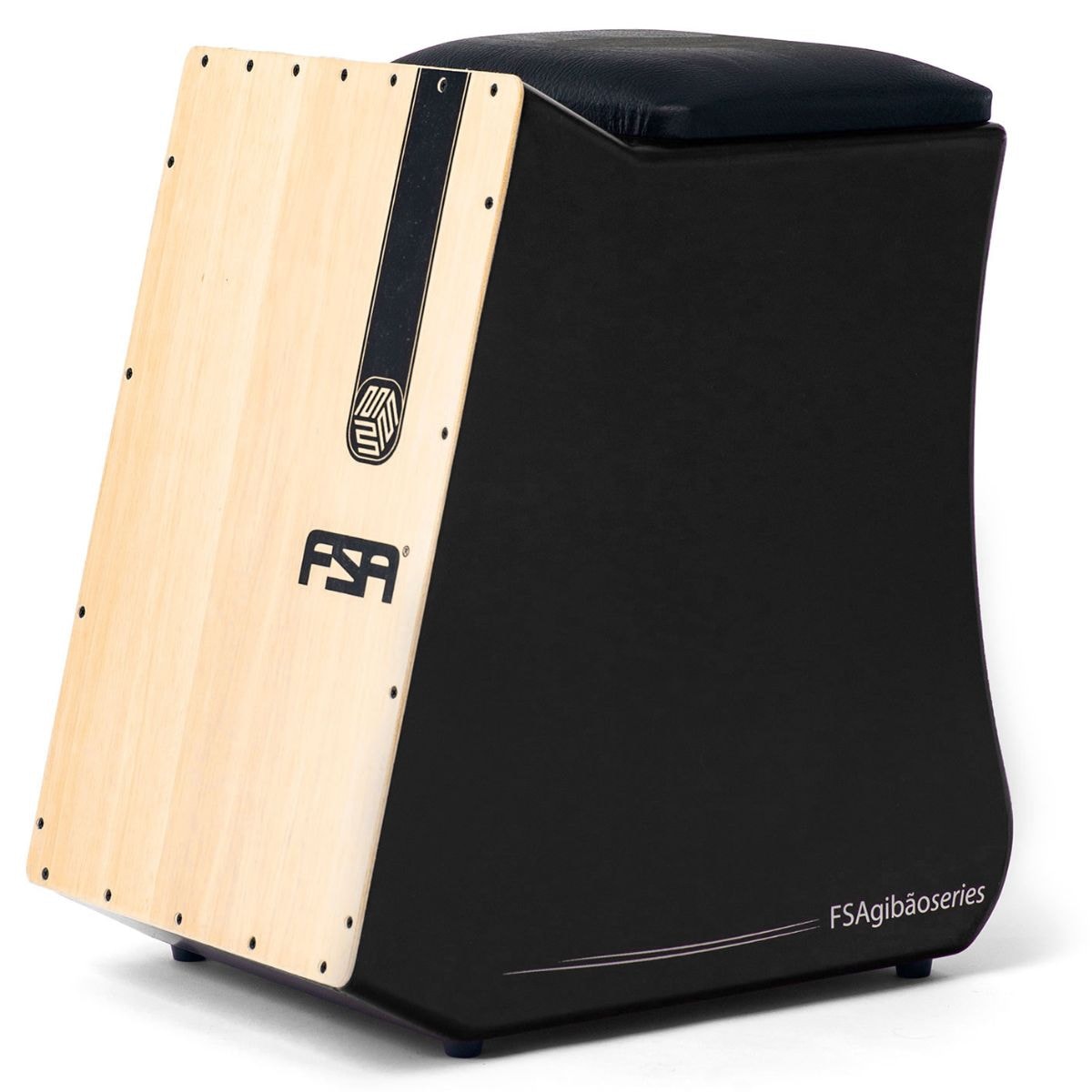 Cajon Elétrico FSA Inclinado Gibão Series FGB6501 Preto Made in Brazil