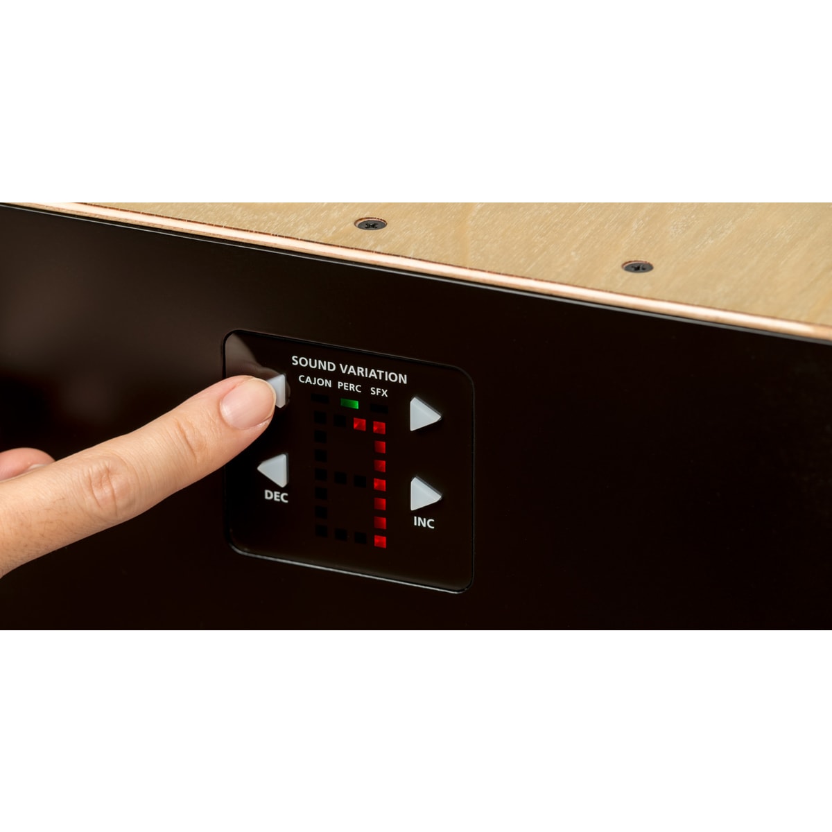 Cajon Roland EC-10 com Camadas Eletrônicas