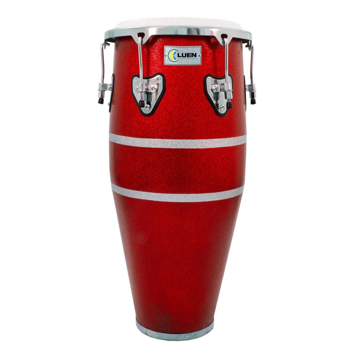 Conga Slim 11"½ (SPT) Red Ferro Cromada Animal Luen Made in Brazil