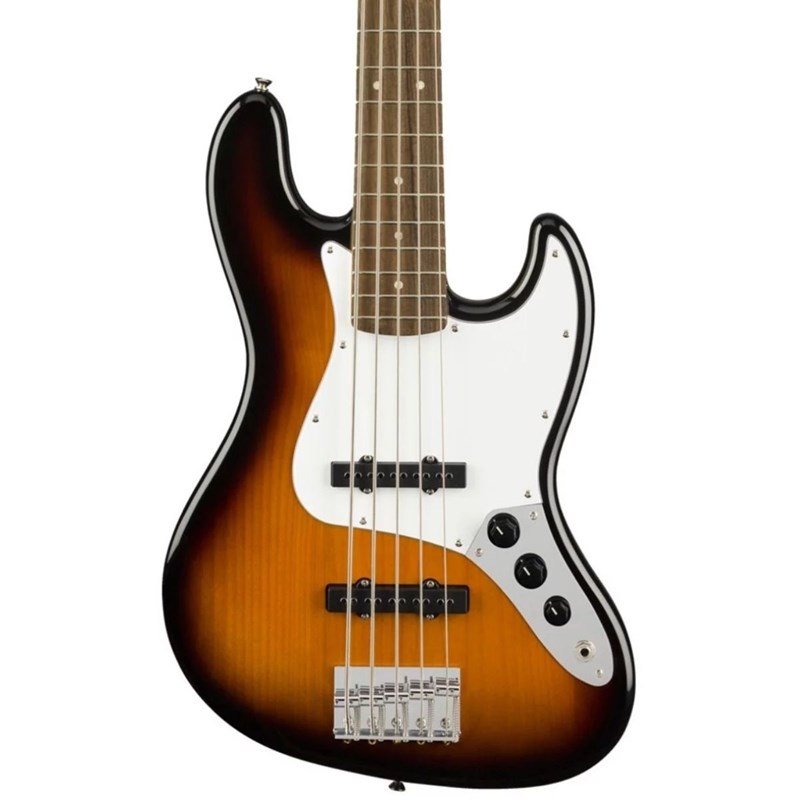 Contrabaixo 5 Cordas Jazz Bass Affinity Series com Escala em Laurel Squier By Fender - Sunburst (Brown Sunburst) (32)