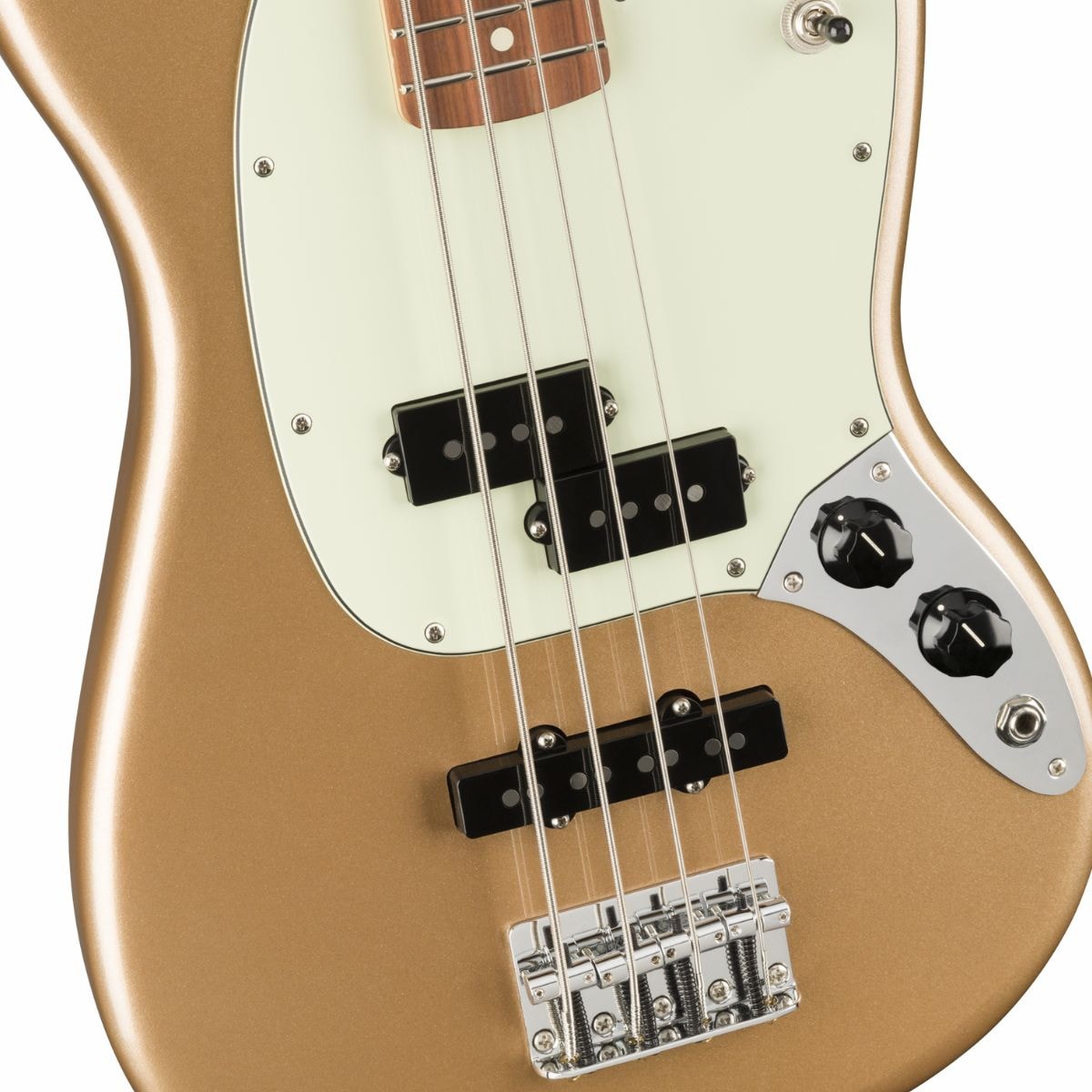 Contrabaixo Fender Mustang Bass Player PJ - Firemist Gold