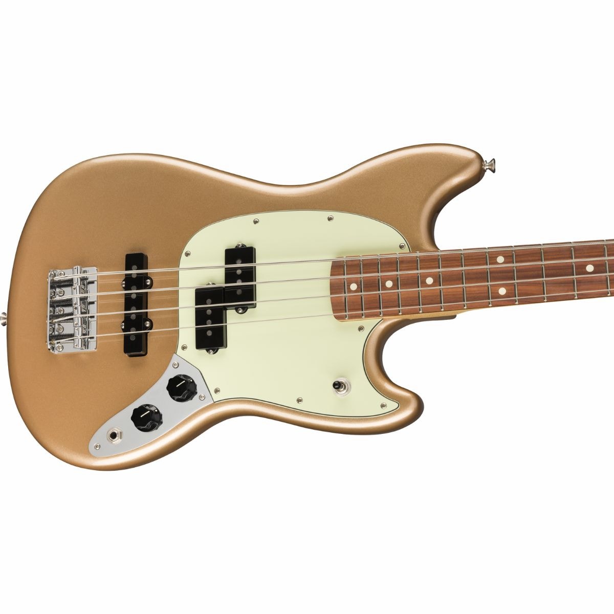 Contrabaixo Fender Mustang Bass Player PJ - Firemist Gold