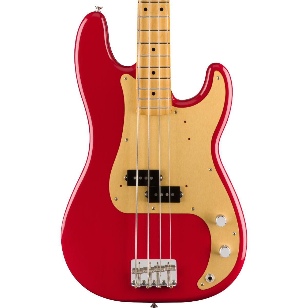 ベース Fender Mexico Classic Vintera 50s Bass Contrabaixo Fender Vintera Precision Bass 50s - Dakota Red