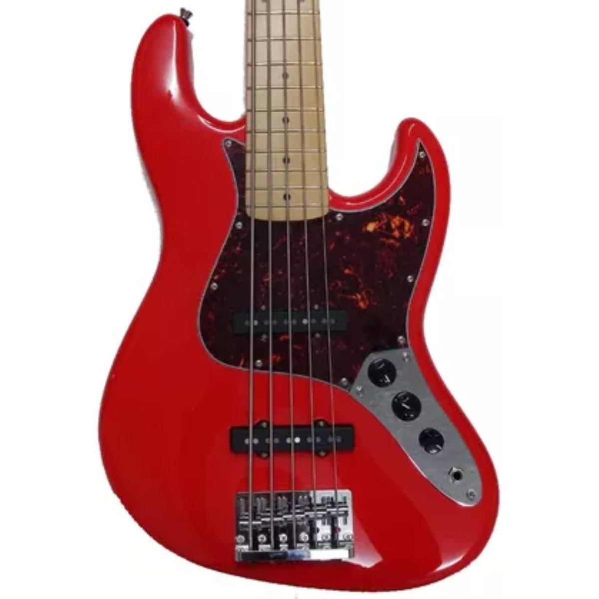 Contrabaixo Tagima 5 Cordas Série Brasil TJB-535 - Fiesta Red