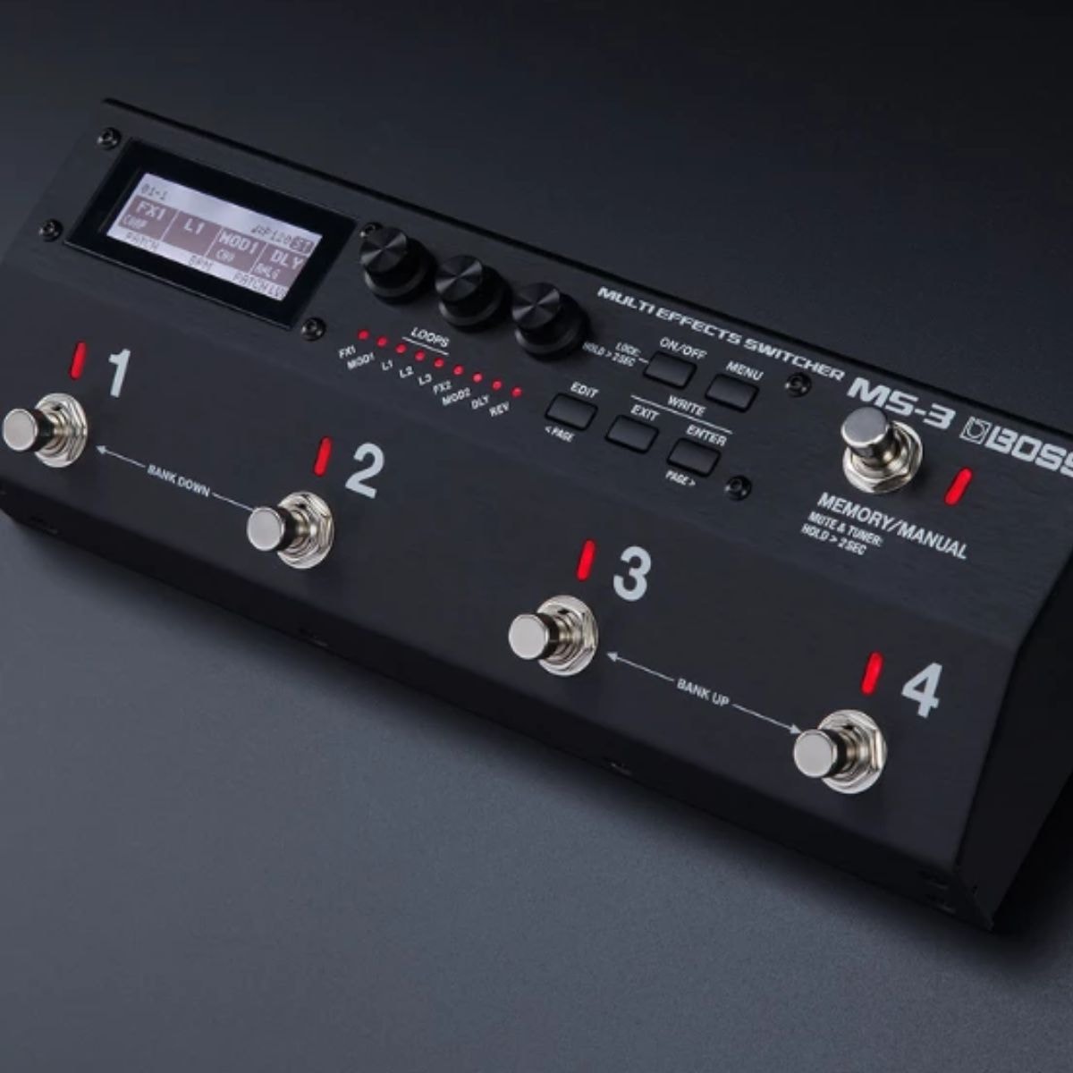 Controlador e Multiefeitos BOSS MS-3 Multi Effect Switcher