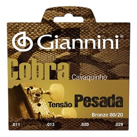 Corda Giannini para Cavaco Bronze 80/20 Pesado