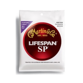 Corda Martin Msp7050 (.011-.052) Lifespan Sp Custom Light Martin Corda Martin Msp7050 (.011-.052) Lifespan Sp Custom Light Martin
