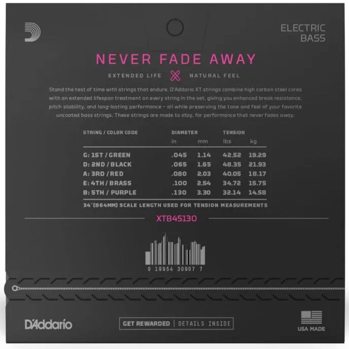 Encordoamento para Guitarra 7 Cordas 10-59 D'Addario XL Encordoamento para Guitarra 7 Cordas 10-59 D'Addario XL