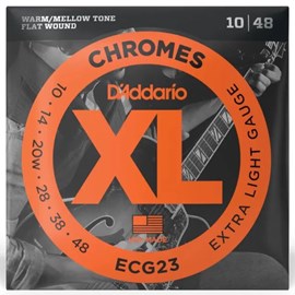 Encordoamento para Guitarra 10-48 D'Addario XL Chromes ECG23