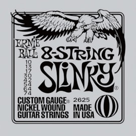 Encordoamento para Guitarra 8 Cordas Slinky 2625 (010.074) Ernie Ball Encordoamento para Guitarra 8 Cordas Slinky 2625 (010.074) Ernie Ball