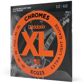Encordoamento para Guitarra Chromes ECG23 Extra Light  0.010-0.048 Jogo de Cordas D'Addario