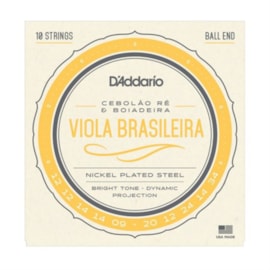 Encordoamento para Viola Brasileira EJ82A Cebolão Ré D'Addario Encordoamento para Viola Brasileira EJ82A Cebolão Ré D'Addario