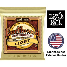 Encordoamento para Violão Aço 011 Earthwood Bronze 80/20 Light