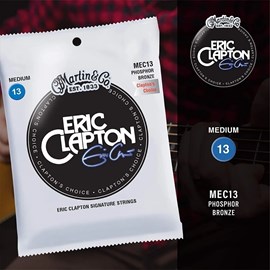 Encordoamento para Violão de Aço Eric Clapton Choise Phosphor Bronze Tensão 13/56 MEC13 Martin