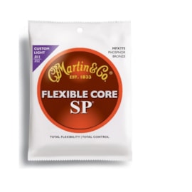 Encordoamento para Violão MFX775 Sp Flexible Core 011-.052 Jogo de Cordas Martin Encordoamento para Violão MFX775 Sp Flexible Core 011-.052 Jogo de Cordas Martin