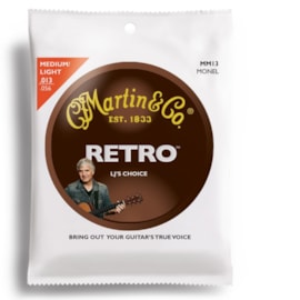 Encordoamento para Violão Retro Mm13 Medium Light 013-.056 Jogo de Cordas Martin Encordoamento para Violão Retro Mm13 Medium Light 013-.056 Jogo de Cordas Martin