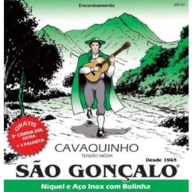 Encordoamento São Gonçalo Níquel para Cavaco Sao Goncalo Encordoamento São Gonçalo Níquel para Cavaco Sao Goncalo