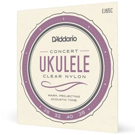 Encordoamento Ukulele Concerto D'Addario Pro-Arté Custom Extruded Clear Nylon EJ65C