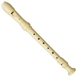Flauta Doce Yamaha YRS23 Soprano Germânica Creme