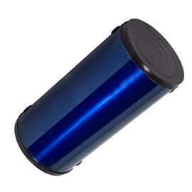Ganzá 10cm Luen Alumínio Simples Pequeno - Azul