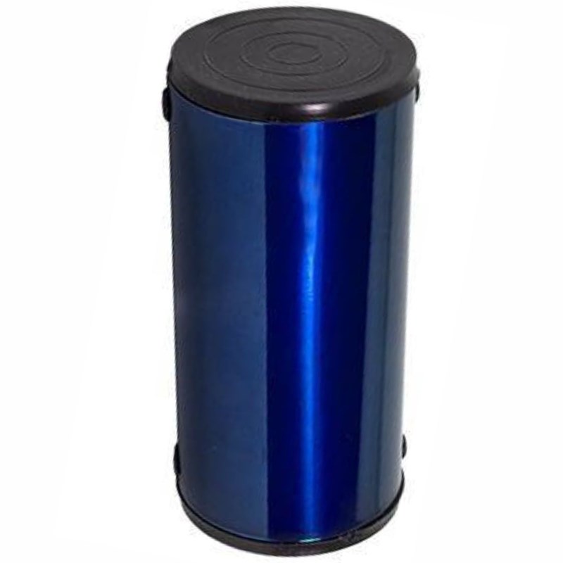 Ganzá 20cm Luen Alumínio Simples Médio - Azul