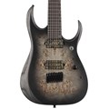 Guitarra 7 Cordas Iron Label com Captadores Bare Knuckle Aftermath RGD Series Axion Label 71ALPA Ibanez - Charcoal Burst Black Stained Flat (CKF)