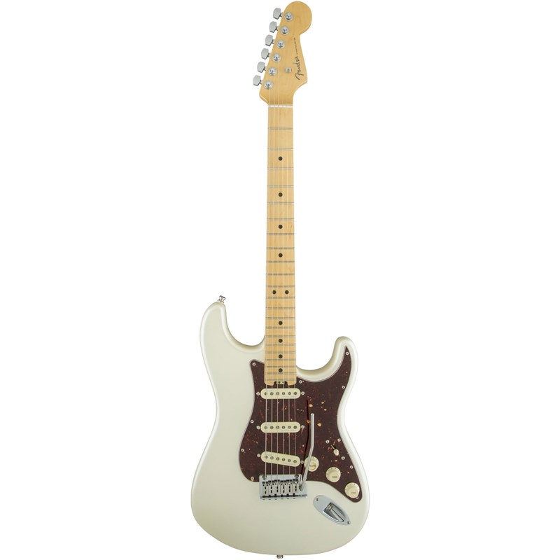 Guitarra American Elite Stratocaster Maple Olympic Pearl Fender
