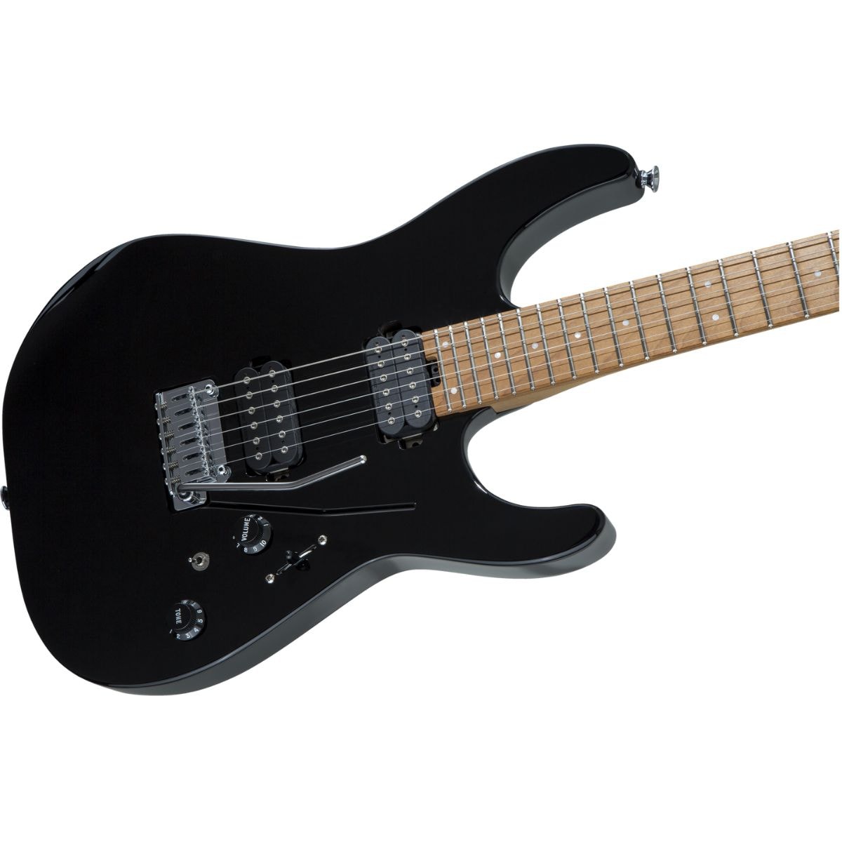 Charvel Pro-Mod DK24 HH 2PT CM グロスブラック Guitarra Charvel Pro-Mod DK24 HH 2PT CM - Preta