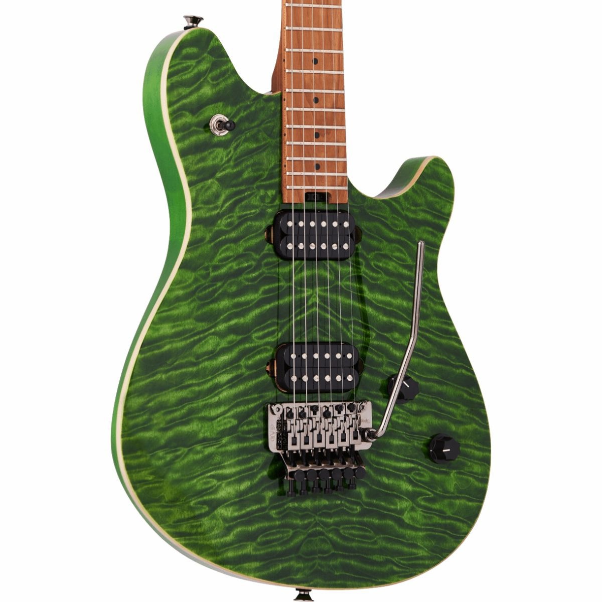 ギター EVH Wolfgang WG Standard QM Transparent Guitarra EVH Wolfgang WG Standard QM - Transparent Green