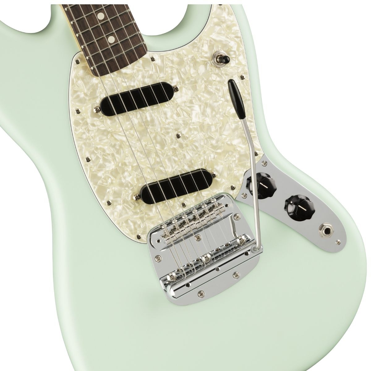 ギター fender American performer mustang Guitarra Fender American Performer Mustang - Satin Sonic Blue