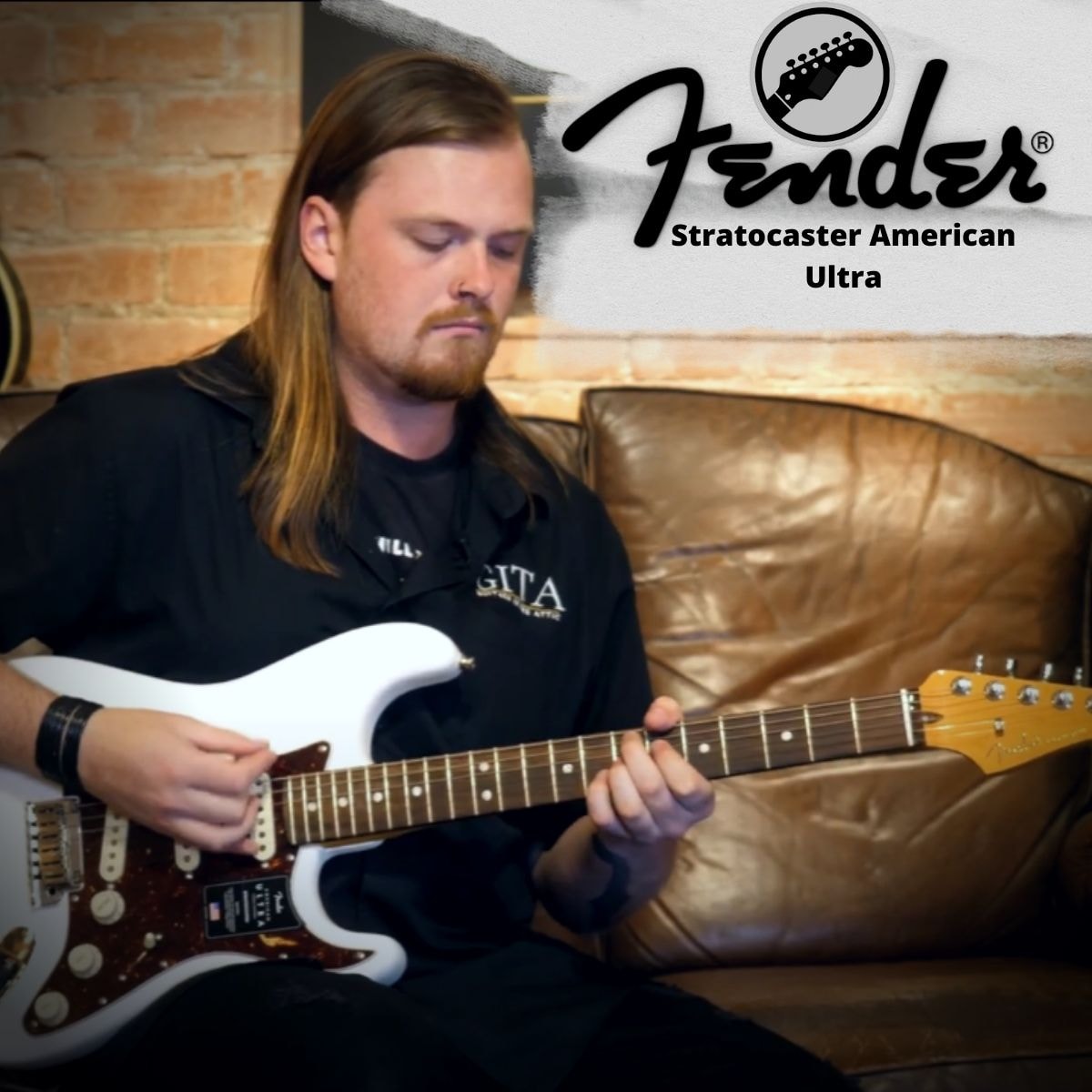 Guitarra Fender American Ultra Stratocaster - Arctic Pearl