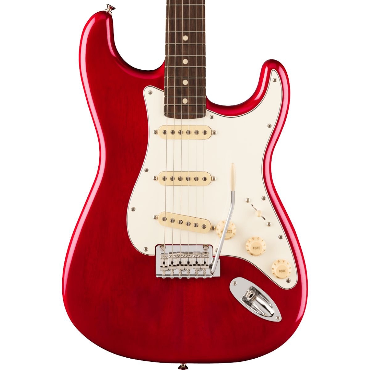 ギター fender player Stratocastar Guitarra Fender Stratocaster Player II - Transparent Cherry