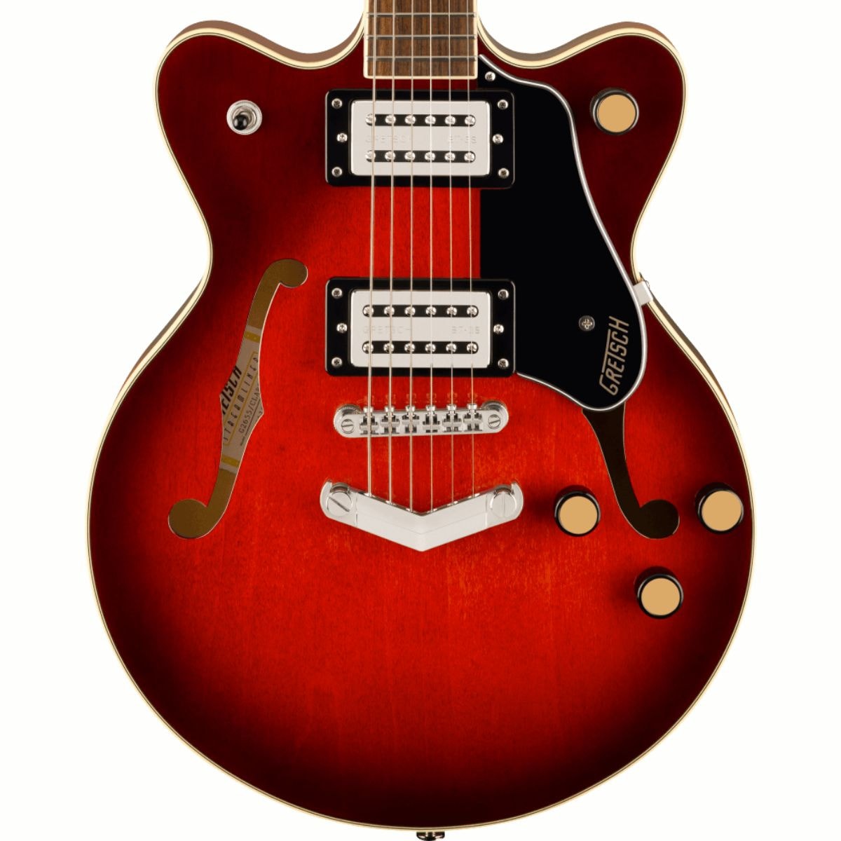 りょぼ　セミアコ　Gretsch G2655 Streamliner Guitarra Gretsch Streamliner V-Stoptail Semi-Acústica G2655