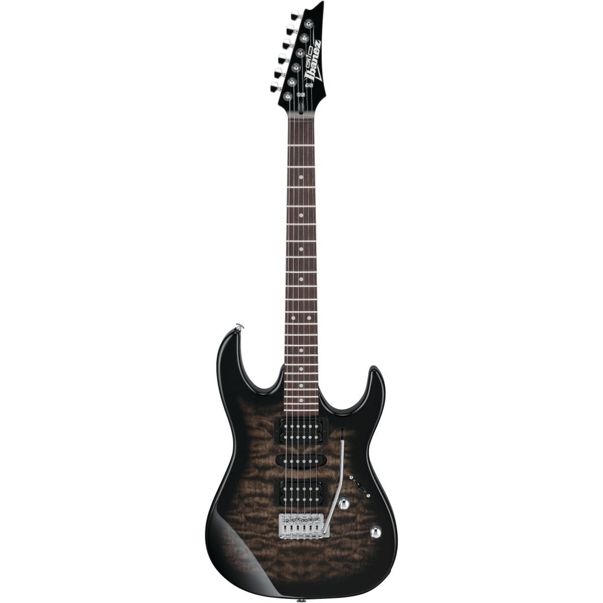 Guitarra Ibanez Gio GRX70QA - Transparent Black Sunburst