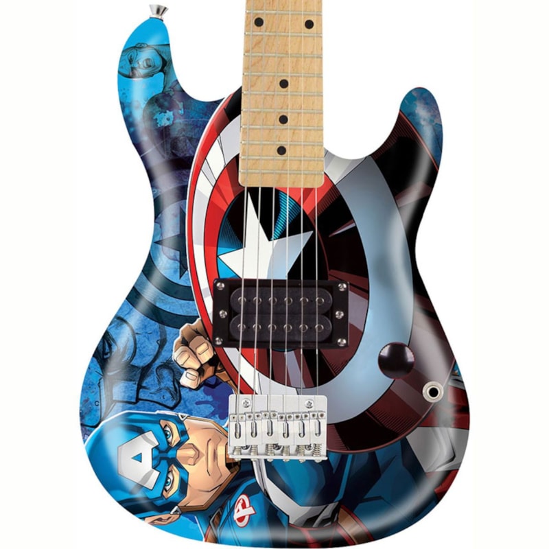 Guitarra PHX Infantl Marvel GMC-K2 - Capitão América