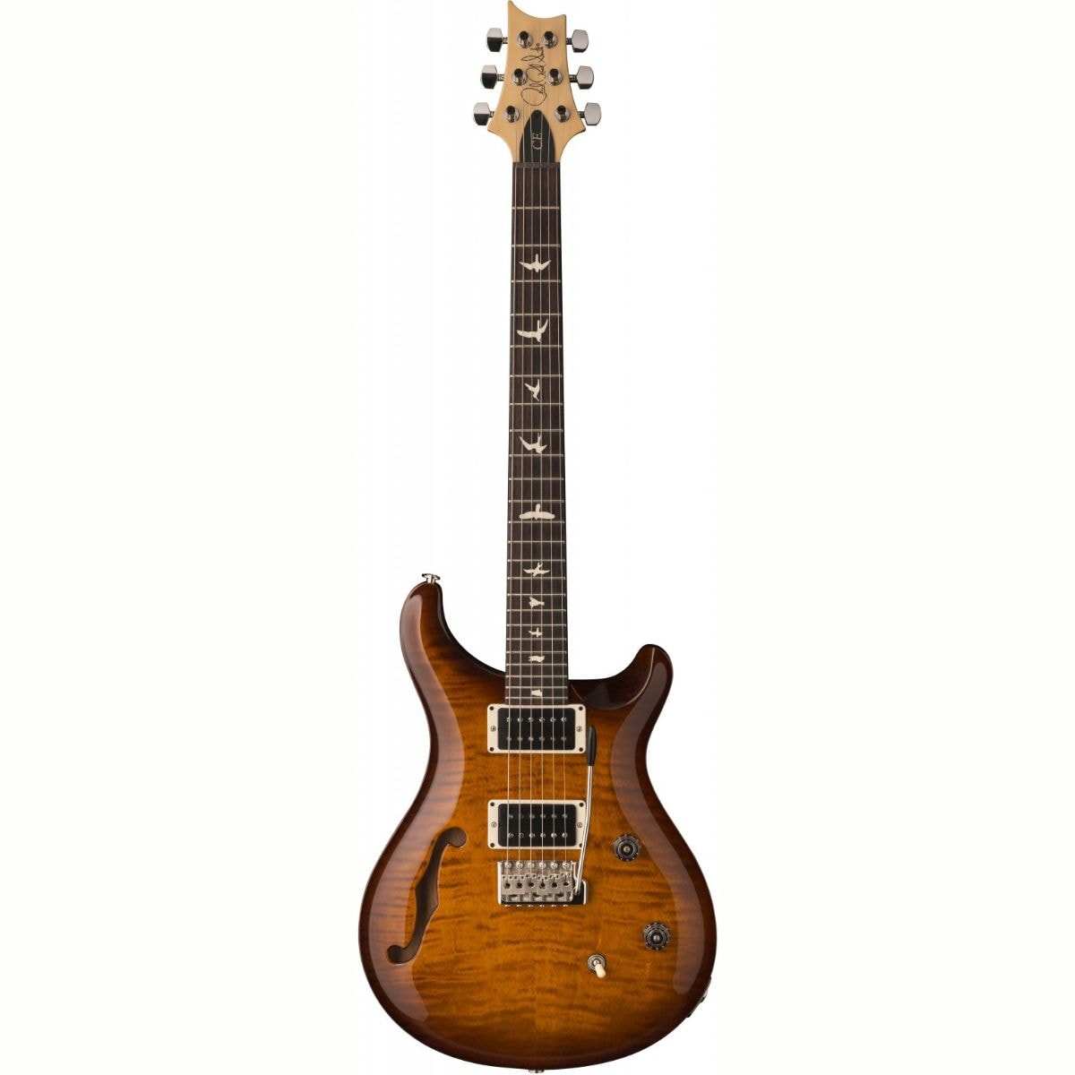Guitarra PRS CE 24 Semi-Acústica com Gigbag - Burnt Amber Sunburst