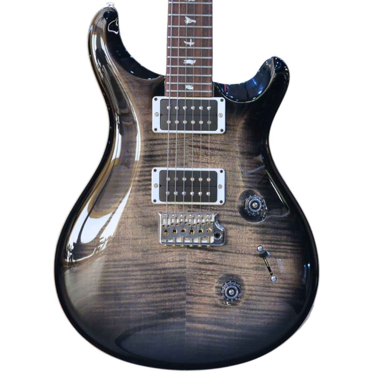 Guitarra PRS Custom 24 com Case Deluxe - Charcoal Burst