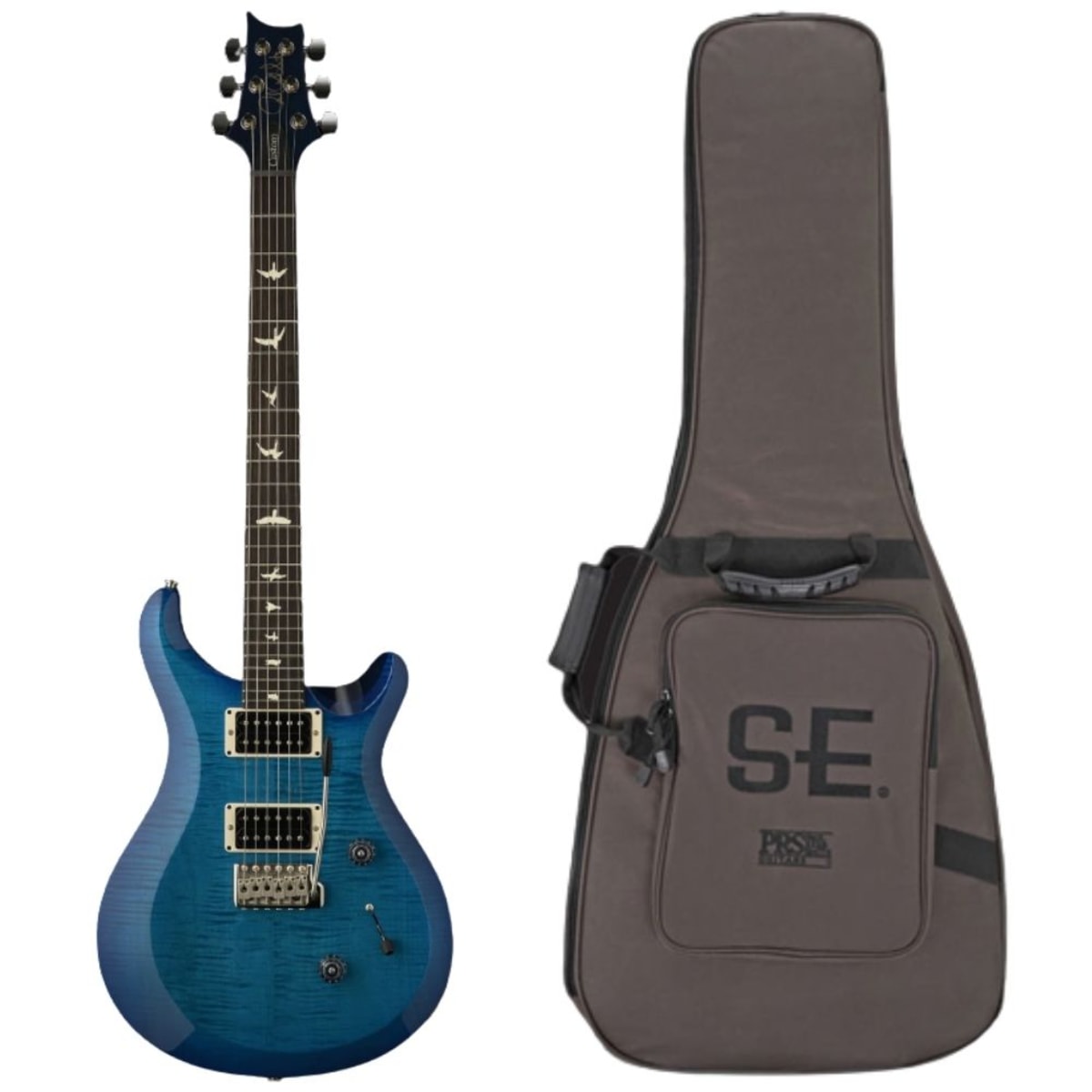 Guitarra S2 Custom 24 Whale Blue Tarraxas com Trava e Gigbag