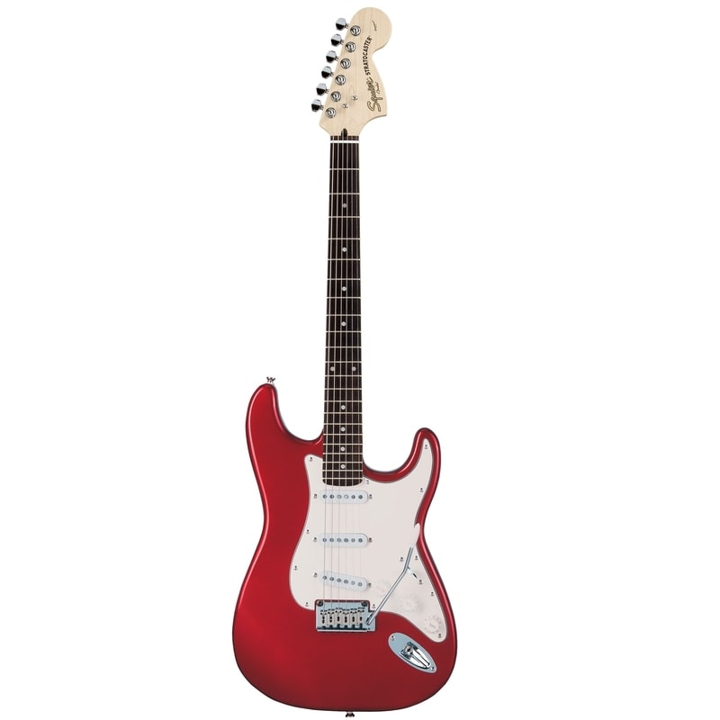 ■Squier Fender Standard Stratocaster Guitarra Fender Squier Standard Stratocaster Preta Metalica