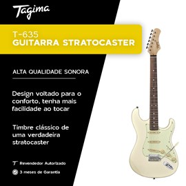 Guitarra Stratocaster Classic T-635 Tagima - Olympic White (OWH)