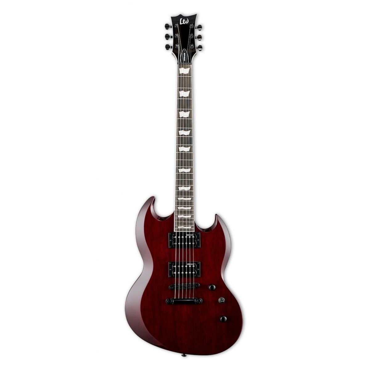 ギター ESP LTD MH-100QMNT See Thru Black Cherry Guitarra Viper See Thru Black Cherry